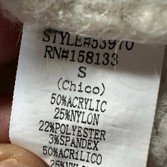 Women's Staccato White & Green Cactus Crew Neck Sweater S - Picture 9 of 10